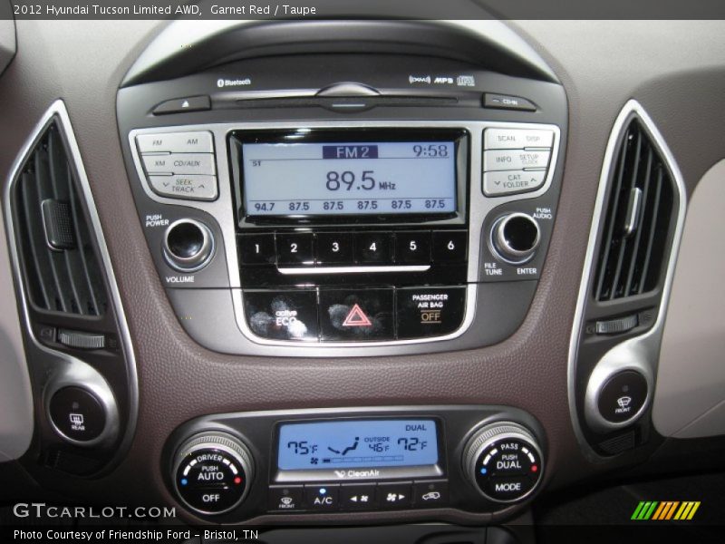 Garnet Red / Taupe 2012 Hyundai Tucson Limited AWD