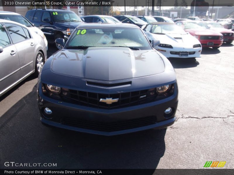 Cyber Gray Metallic / Black 2010 Chevrolet Camaro SS Coupe