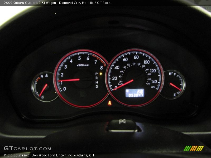 Diamond Gray Metallic / Off Black 2009 Subaru Outback 2.5i Wagon