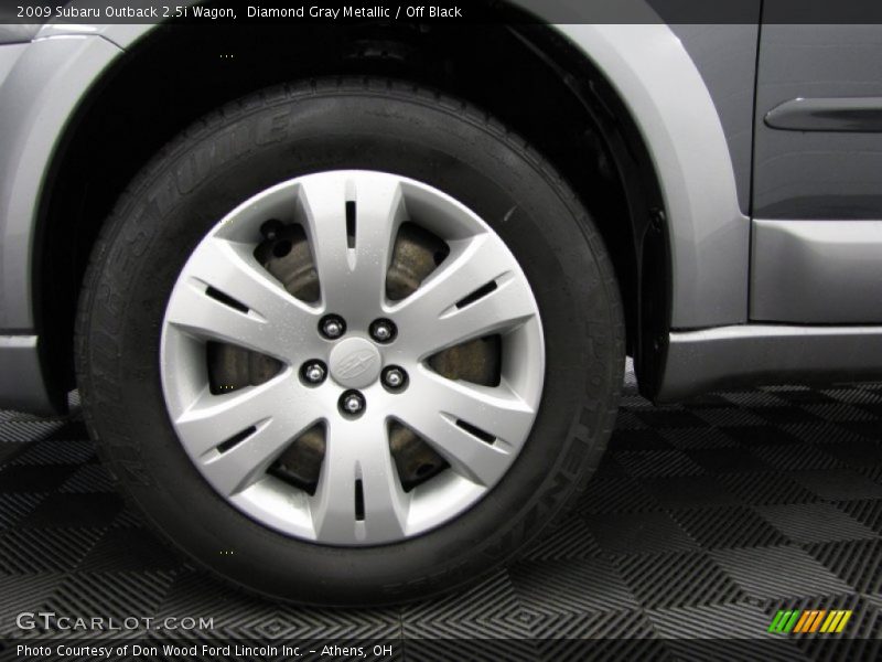 Diamond Gray Metallic / Off Black 2009 Subaru Outback 2.5i Wagon