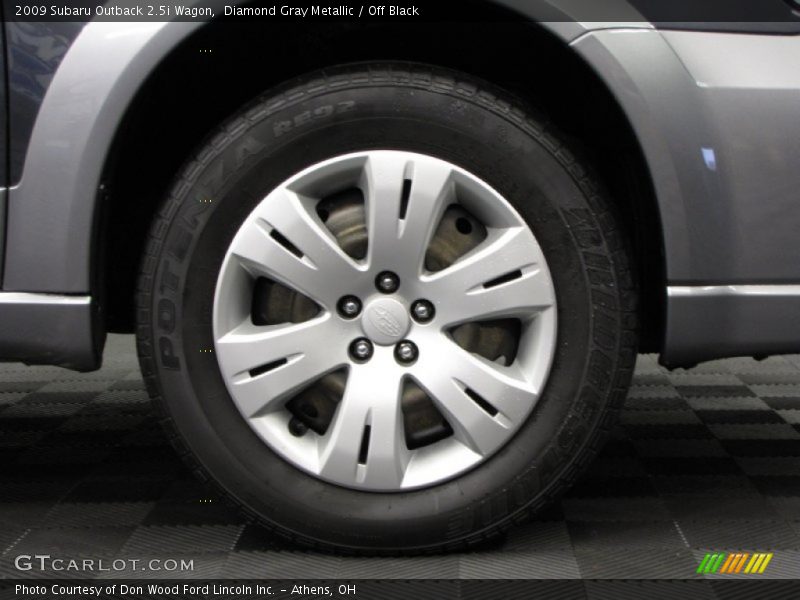 Diamond Gray Metallic / Off Black 2009 Subaru Outback 2.5i Wagon