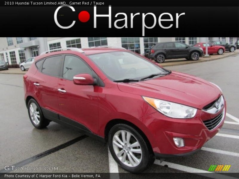 Garnet Red / Taupe 2010 Hyundai Tucson Limited AWD