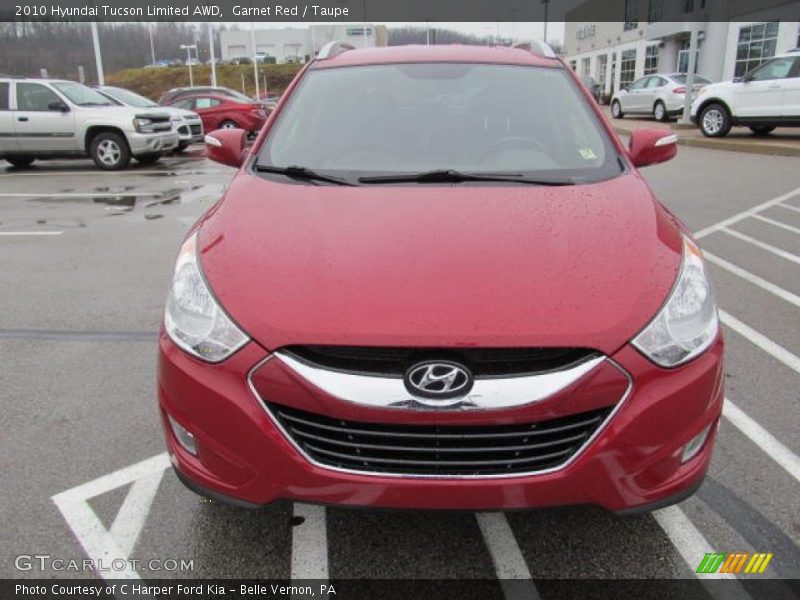 Garnet Red / Taupe 2010 Hyundai Tucson Limited AWD