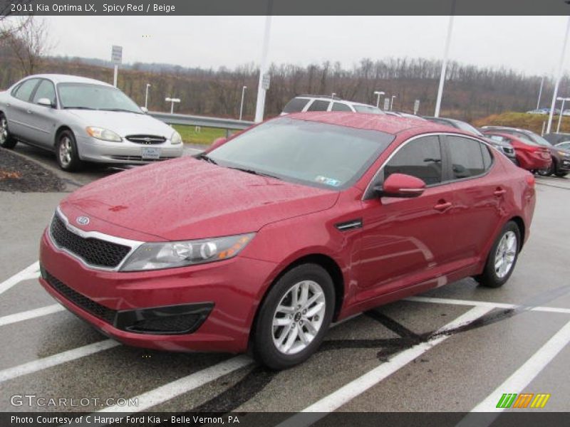Spicy Red / Beige 2011 Kia Optima LX