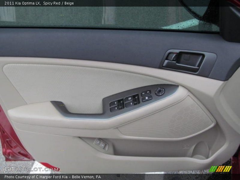 Spicy Red / Beige 2011 Kia Optima LX