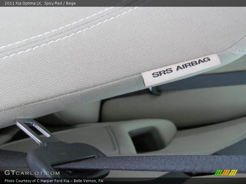 Spicy Red / Beige 2011 Kia Optima LX