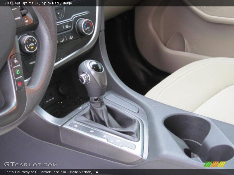 Spicy Red / Beige 2011 Kia Optima LX