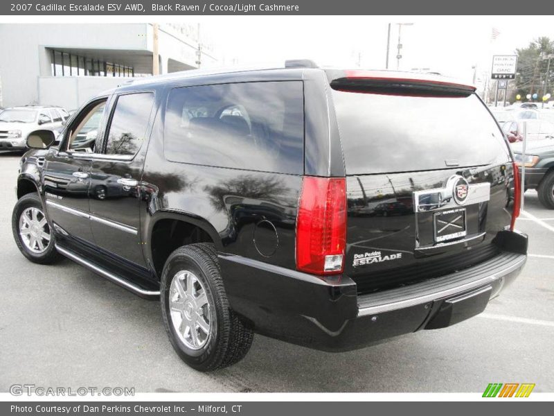 Black Raven / Cocoa/Light Cashmere 2007 Cadillac Escalade ESV AWD