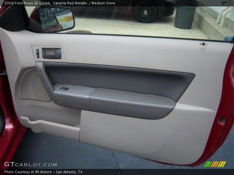 Sangria Red Metallic / Medium Stone 2009 Ford Focus SE Coupe