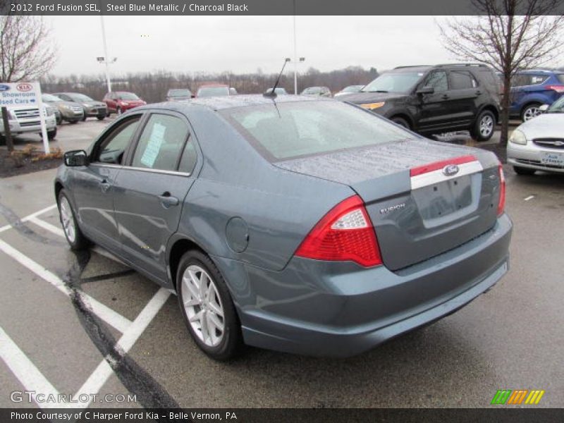 Steel Blue Metallic / Charcoal Black 2012 Ford Fusion SEL