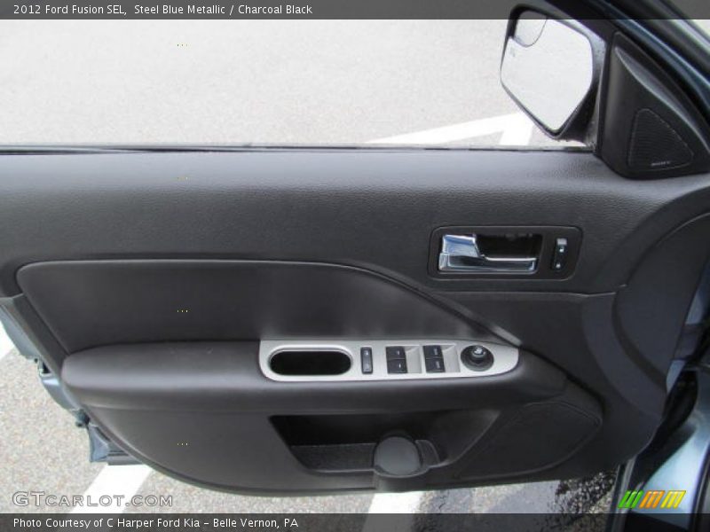 Steel Blue Metallic / Charcoal Black 2012 Ford Fusion SEL