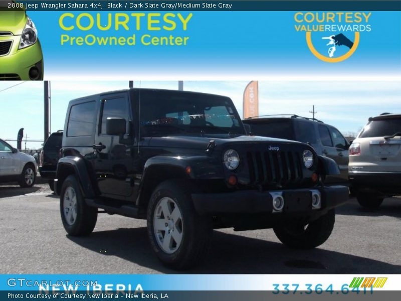 Black / Dark Slate Gray/Medium Slate Gray 2008 Jeep Wrangler Sahara 4x4