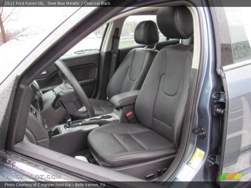 Steel Blue Metallic / Charcoal Black 2012 Ford Fusion SEL