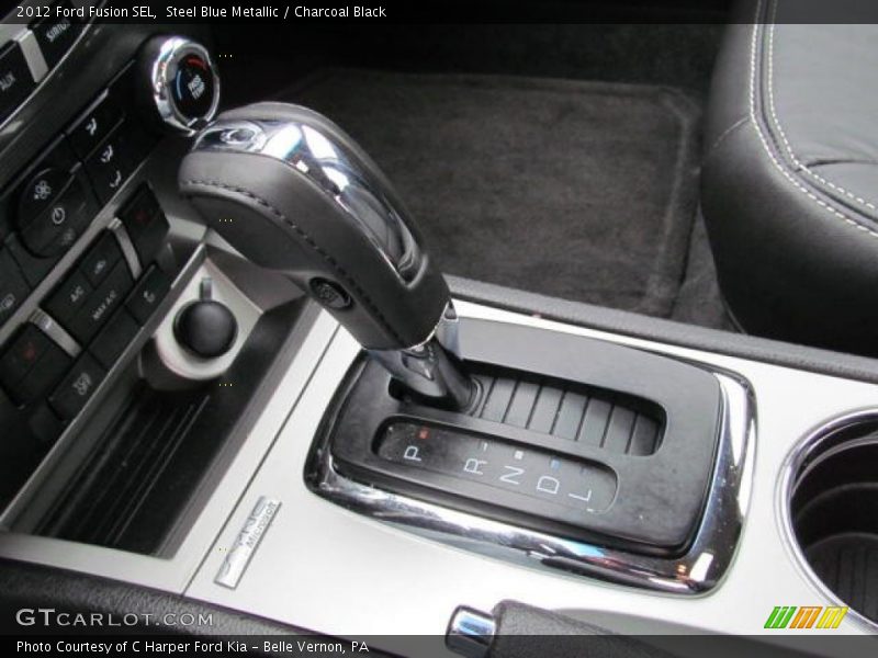 Steel Blue Metallic / Charcoal Black 2012 Ford Fusion SEL