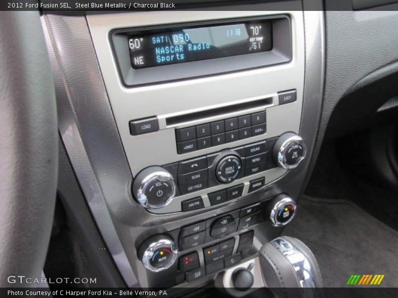 Steel Blue Metallic / Charcoal Black 2012 Ford Fusion SEL