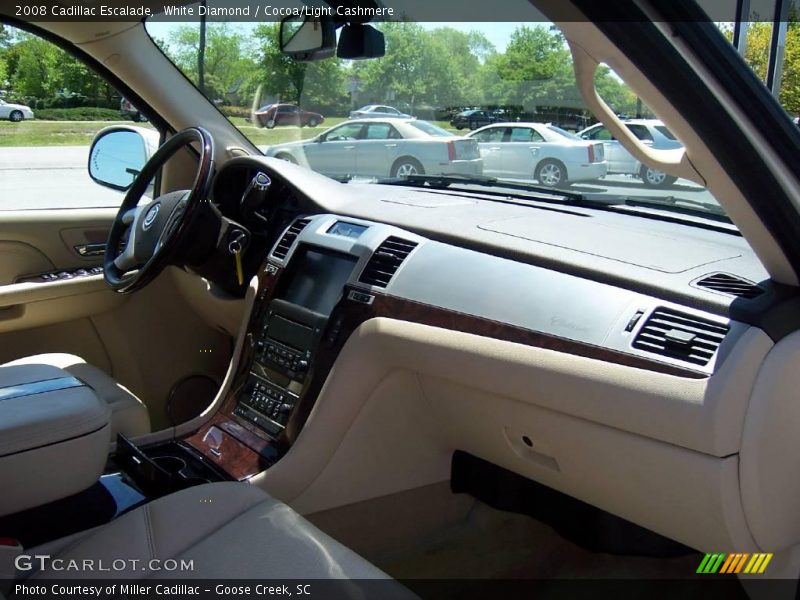White Diamond / Cocoa/Light Cashmere 2008 Cadillac Escalade