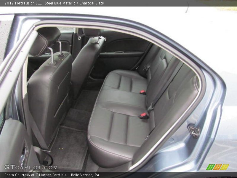 Steel Blue Metallic / Charcoal Black 2012 Ford Fusion SEL