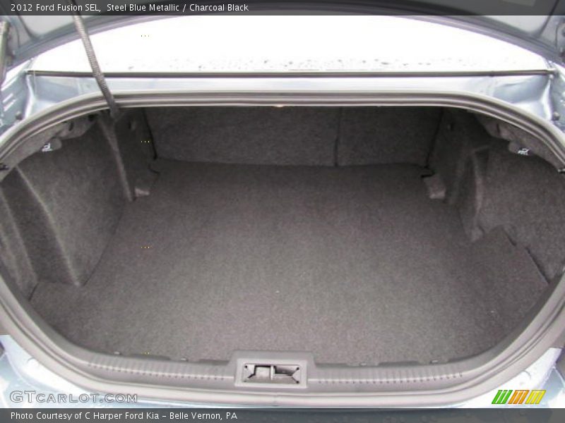 Steel Blue Metallic / Charcoal Black 2012 Ford Fusion SEL