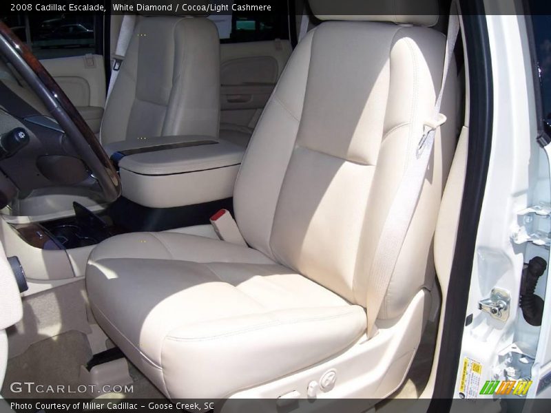 White Diamond / Cocoa/Light Cashmere 2008 Cadillac Escalade