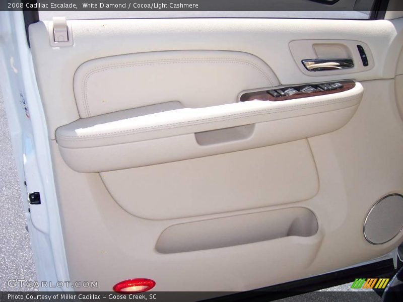 White Diamond / Cocoa/Light Cashmere 2008 Cadillac Escalade