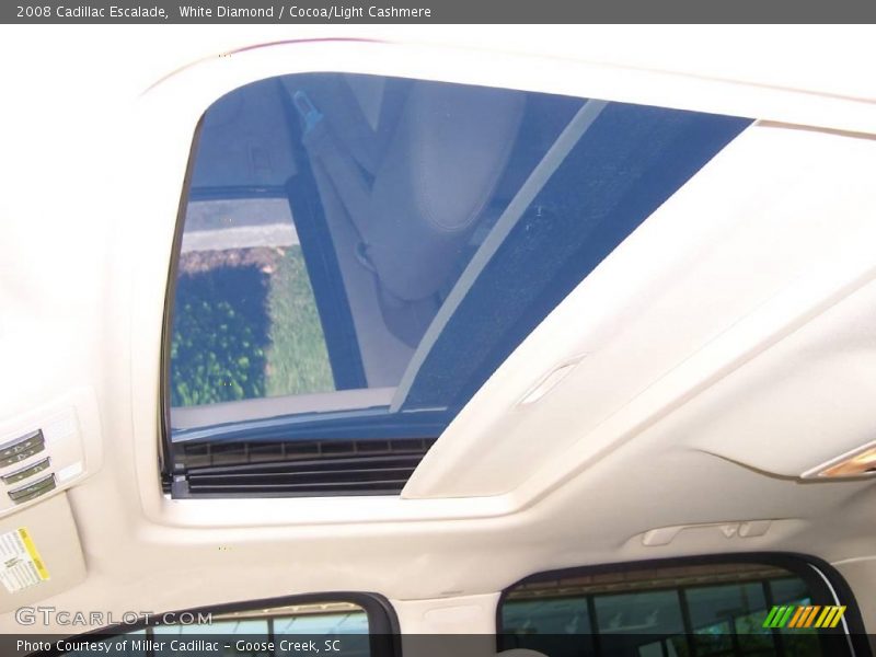 White Diamond / Cocoa/Light Cashmere 2008 Cadillac Escalade