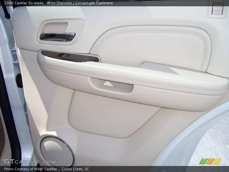 White Diamond / Cocoa/Light Cashmere 2008 Cadillac Escalade