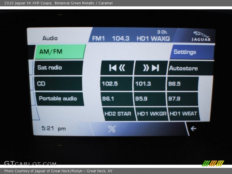 Botanical Green Metallic / Caramel 2010 Jaguar XK XKR Coupe