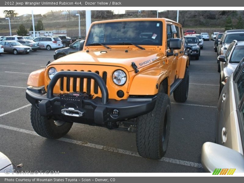 Dozer Yellow / Black 2012 Jeep Wrangler Unlimited Rubicon 4x4