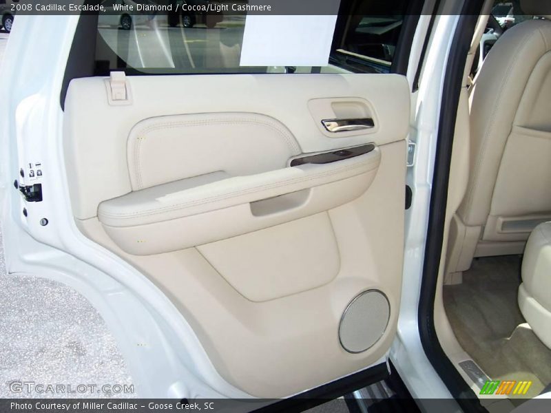 White Diamond / Cocoa/Light Cashmere 2008 Cadillac Escalade