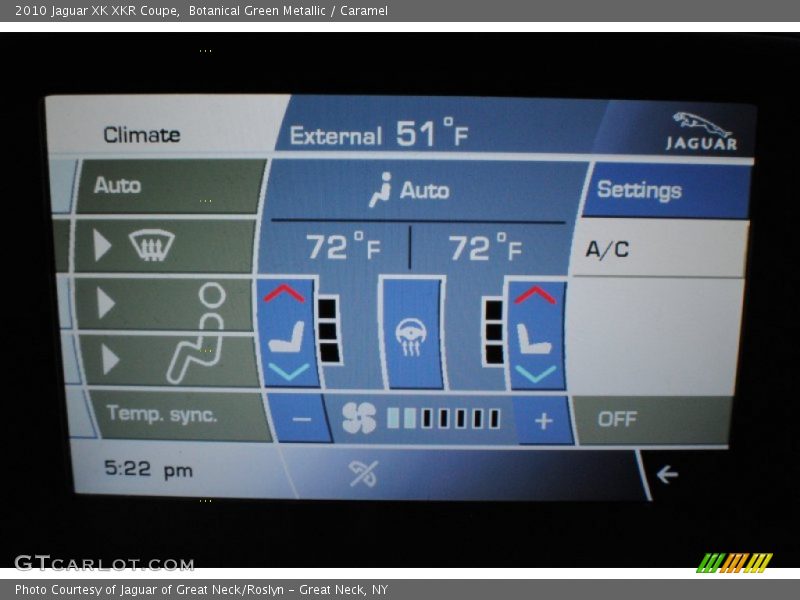 Botanical Green Metallic / Caramel 2010 Jaguar XK XKR Coupe