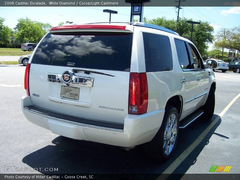White Diamond / Cocoa/Light Cashmere 2008 Cadillac Escalade
