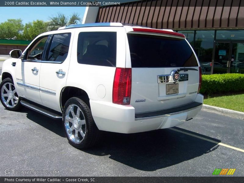 White Diamond / Cocoa/Light Cashmere 2008 Cadillac Escalade