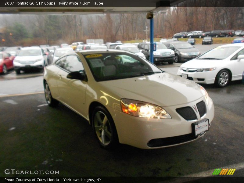 Ivory White / Light Taupe 2007 Pontiac G6 GTP Coupe