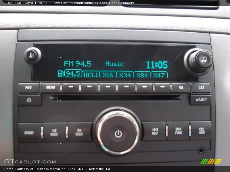 Audio System of 2009 Sierra 1500 SLT Crew Cab