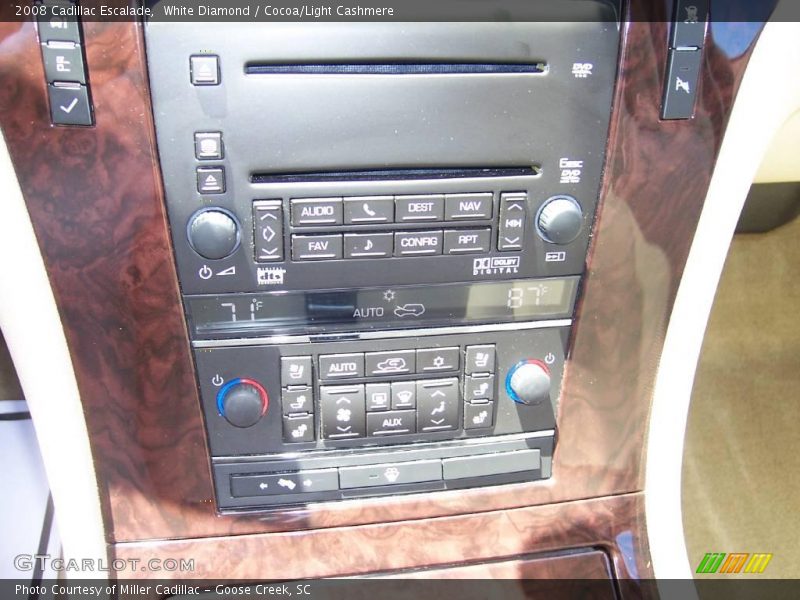 White Diamond / Cocoa/Light Cashmere 2008 Cadillac Escalade