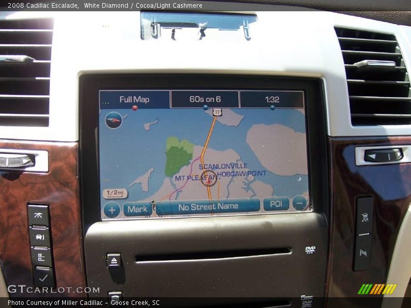 White Diamond / Cocoa/Light Cashmere 2008 Cadillac Escalade