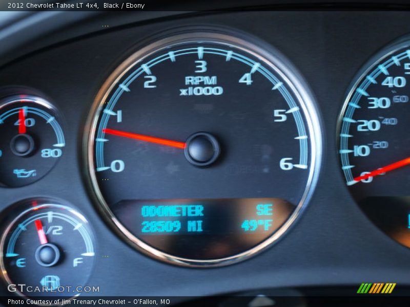 Black / Ebony 2012 Chevrolet Tahoe LT 4x4