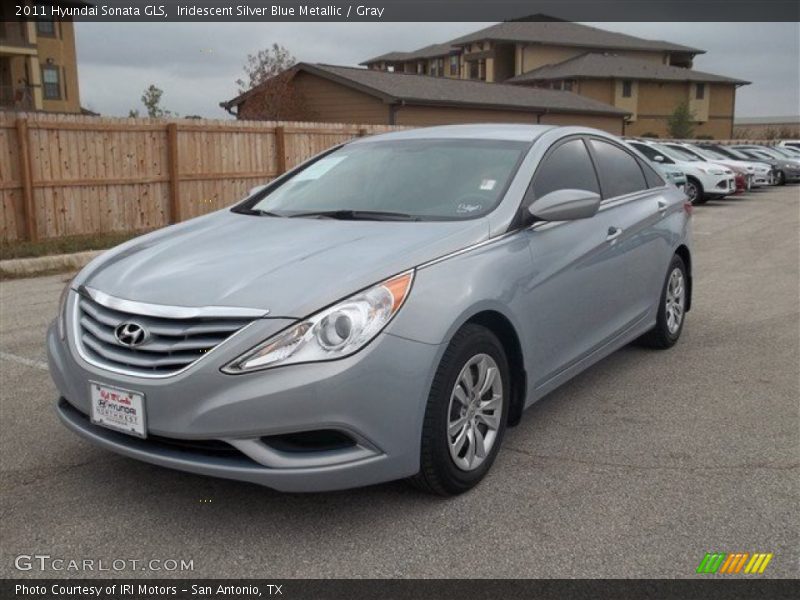 Iridescent Silver Blue Metallic / Gray 2011 Hyundai Sonata GLS
