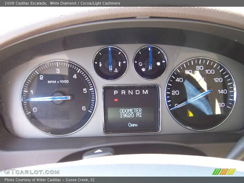 White Diamond / Cocoa/Light Cashmere 2008 Cadillac Escalade