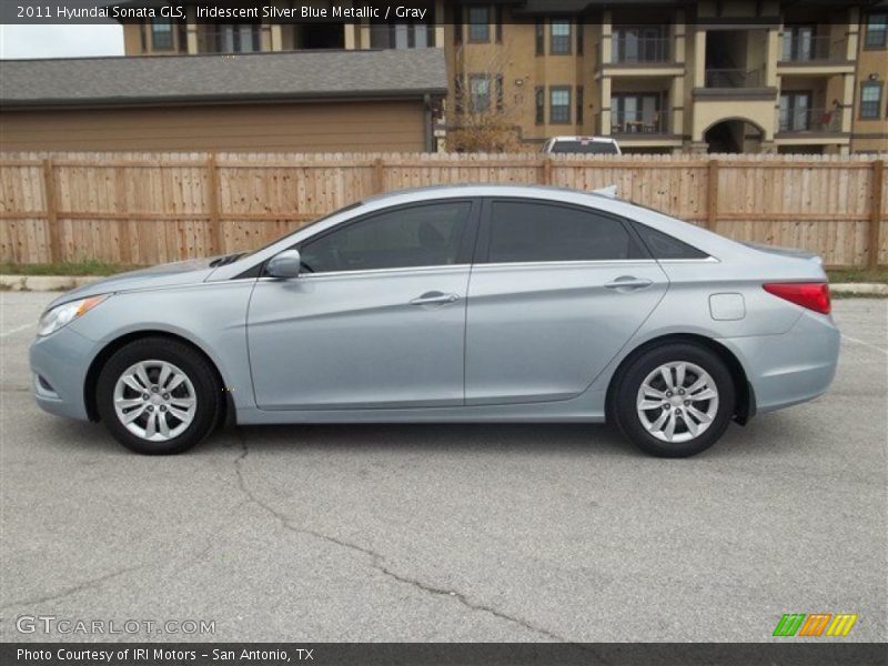 Iridescent Silver Blue Metallic / Gray 2011 Hyundai Sonata GLS