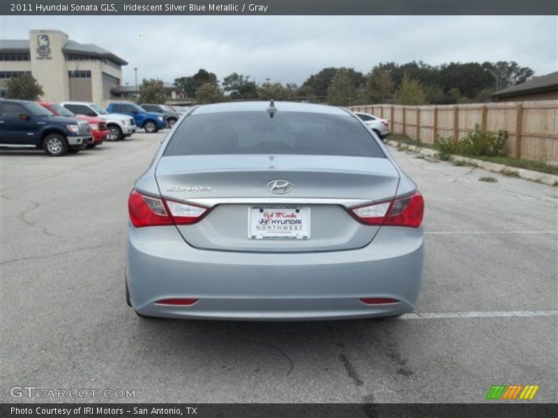 Iridescent Silver Blue Metallic / Gray 2011 Hyundai Sonata GLS