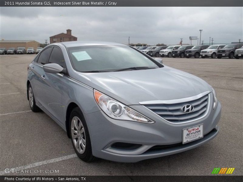 Iridescent Silver Blue Metallic / Gray 2011 Hyundai Sonata GLS