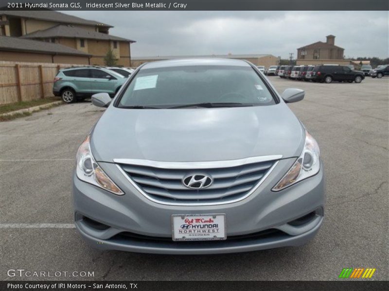 Iridescent Silver Blue Metallic / Gray 2011 Hyundai Sonata GLS