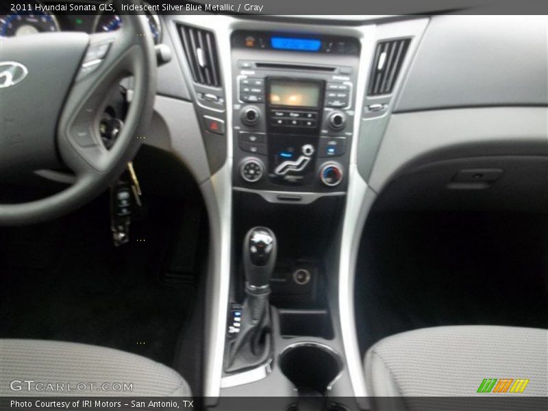 Iridescent Silver Blue Metallic / Gray 2011 Hyundai Sonata GLS