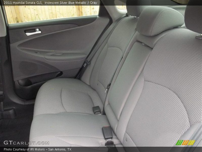 Iridescent Silver Blue Metallic / Gray 2011 Hyundai Sonata GLS