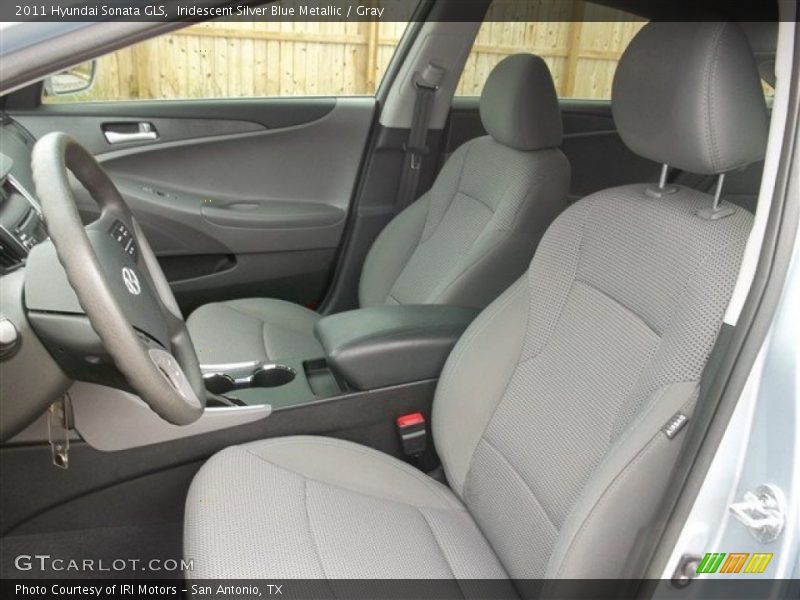 Iridescent Silver Blue Metallic / Gray 2011 Hyundai Sonata GLS