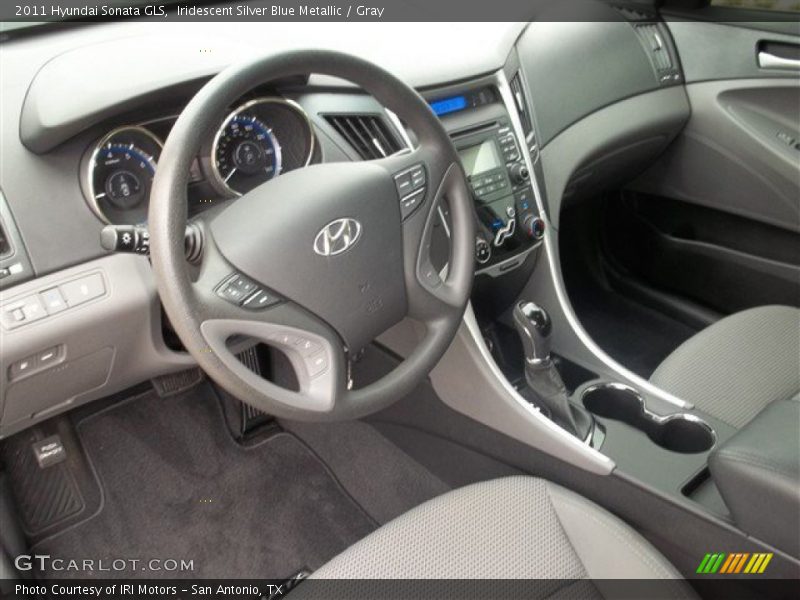 Iridescent Silver Blue Metallic / Gray 2011 Hyundai Sonata GLS