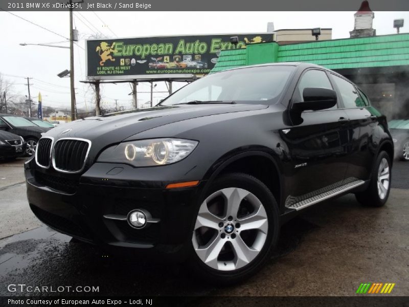 Jet Black / Sand Beige 2011 BMW X6 xDrive35i