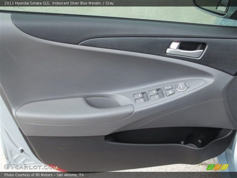 Iridescent Silver Blue Metallic / Gray 2011 Hyundai Sonata GLS