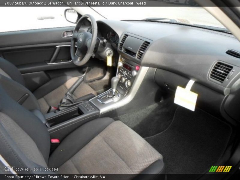 Brilliant Silver Metallic / Dark Charcoal Tweed 2007 Subaru Outback 2.5i Wagon